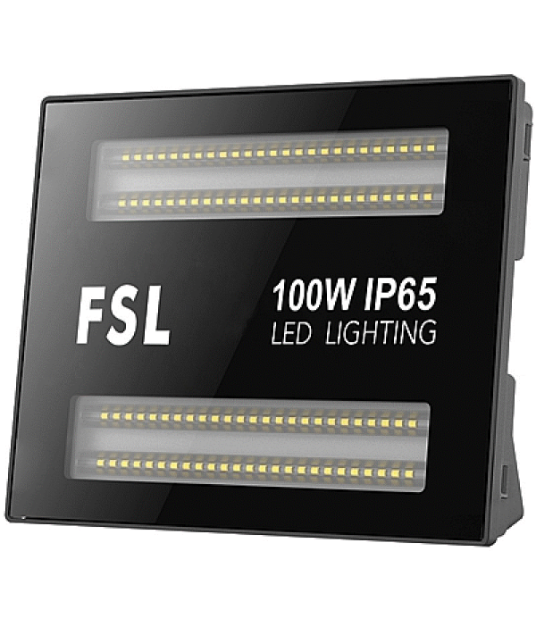 FSL FLOODLIGHT PRO, 180-265V, 100W, AL+Glass, 2.25kg, IP65, 4000K